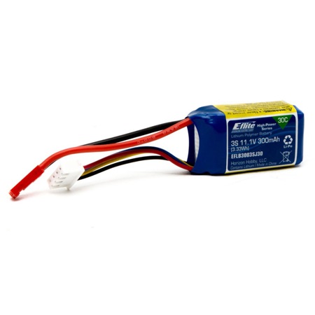 E-flite 300mAh 3S 11.1V 30C LiPo JST